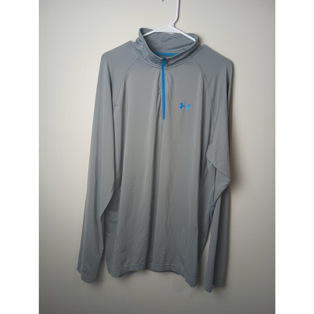 Under Armour Loose Fit Half Zip Gray Men's Size XL Long sleeve